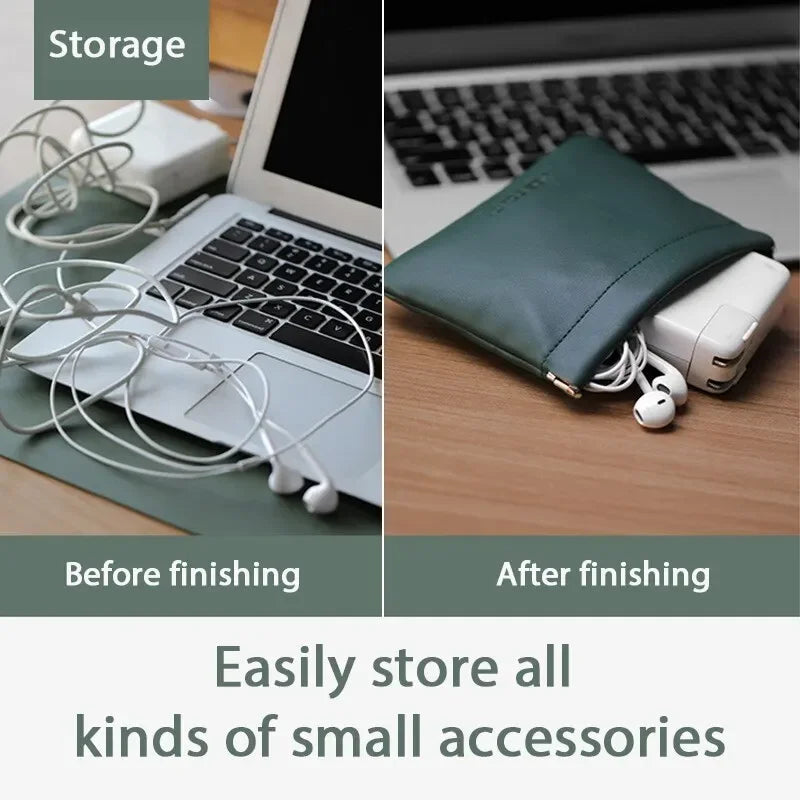 PU Leather Waterproof Storage Bag | Cosmetic & Jewelry Organizer