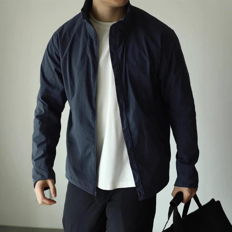Men's Lightweight Stand-Up Collar Business Jacket | Windproof