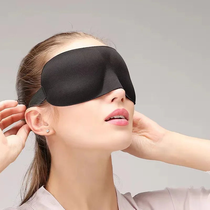 3D Sleep Mask Adjustable Blindfold Eye Cover – Men & Women