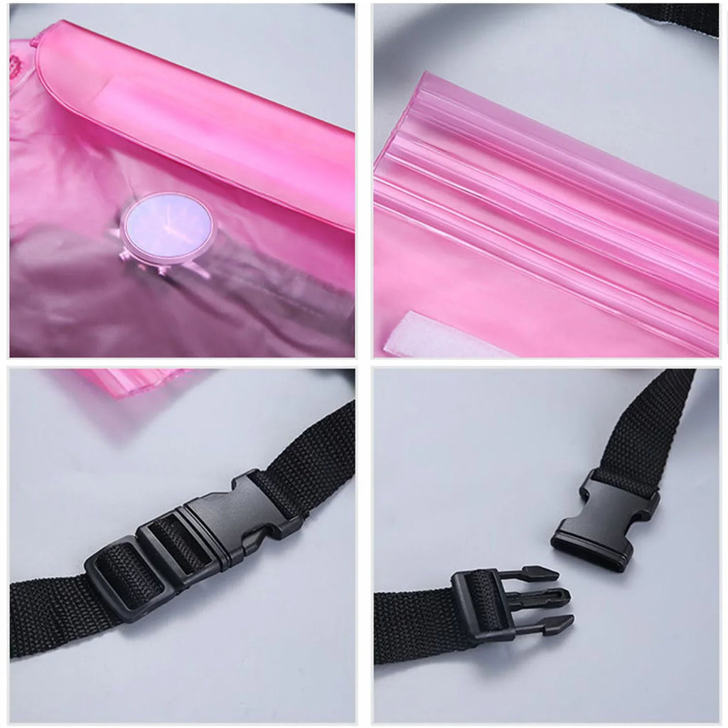 Waterproof PVC Fanny Pack – Crossbody Waist Bag for Hiking & Travel