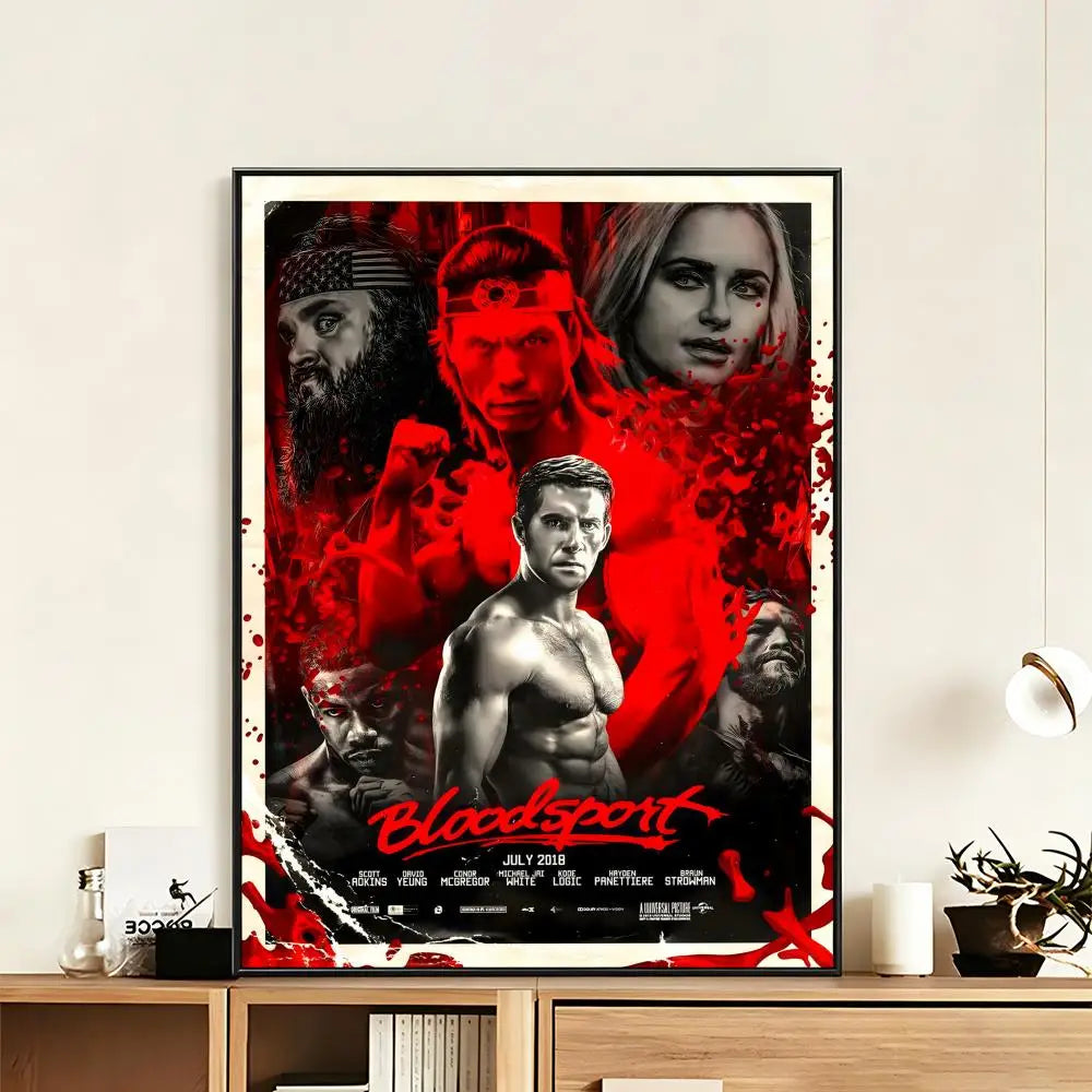 Bloodsport Movie Poster – HD Waterproof Wall Art Print