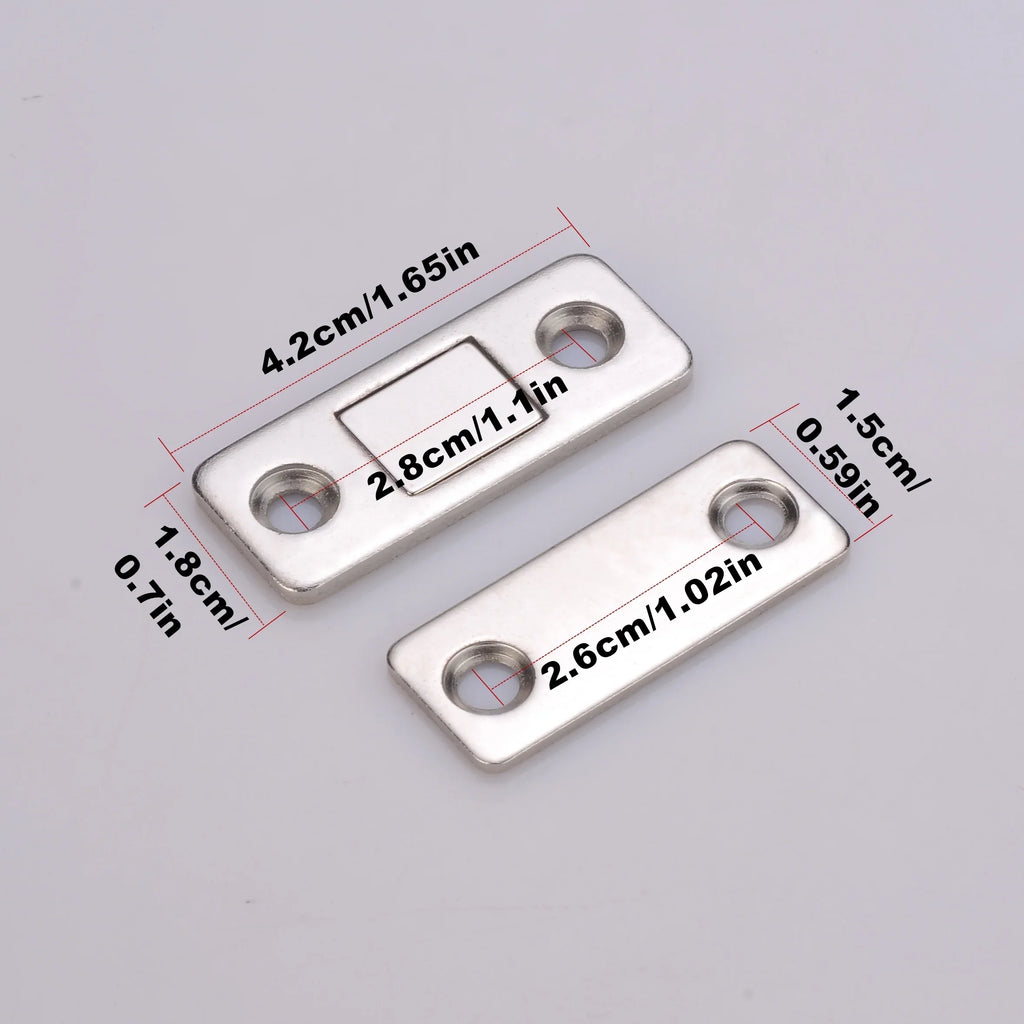 Ultra-Thin Magnetic Cabinet Latches – 4 Pack Door Closers