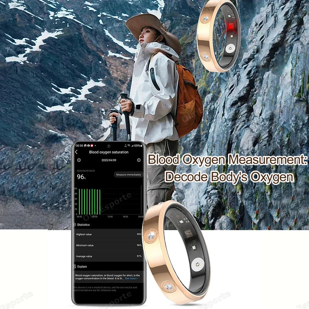 Smart Ring – Heart Rate, SpO2 & Sleep Monitor | 5ATM
