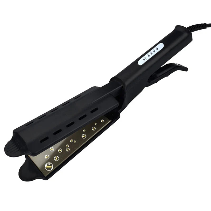 Portable Steam Hair Straightener – 4-Gear Titanium Flat Iron