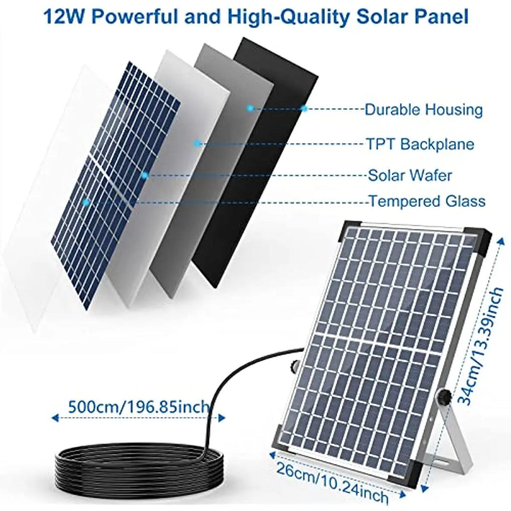 12W Solar Water Fountain Pump with 18 Nozzles – Garden & Pond
