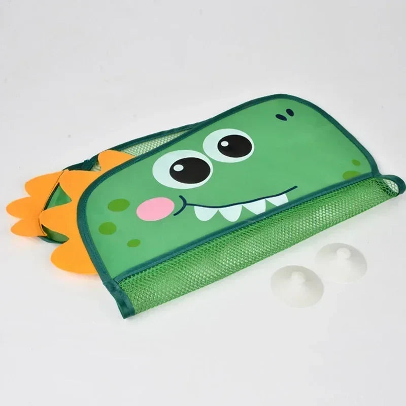 Suction Cup Bath Toy Storage Bag Mesh Hanging Organizer Bathtub