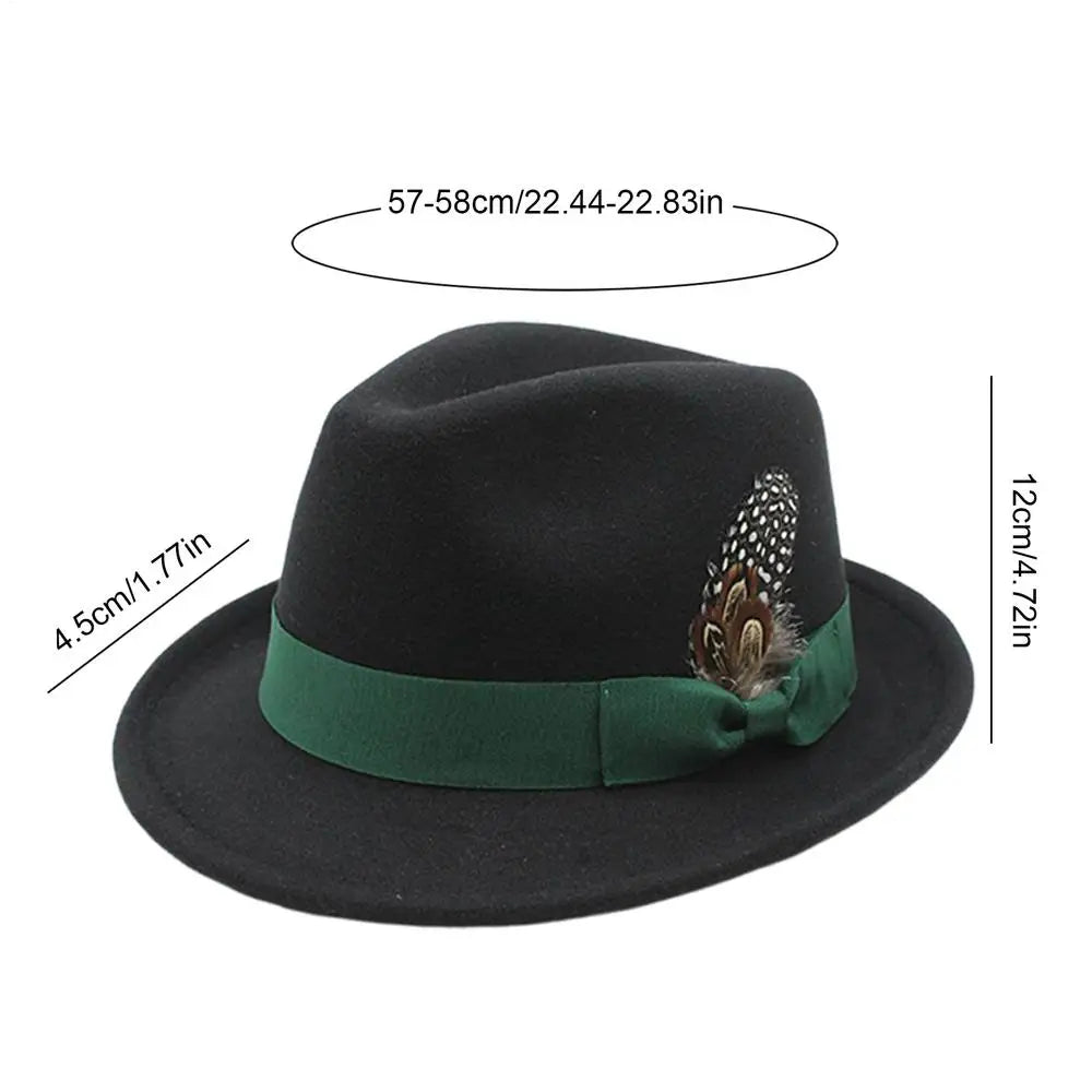 Oktoberfest Felt Hat – Beer Festival Costume for Men & Women