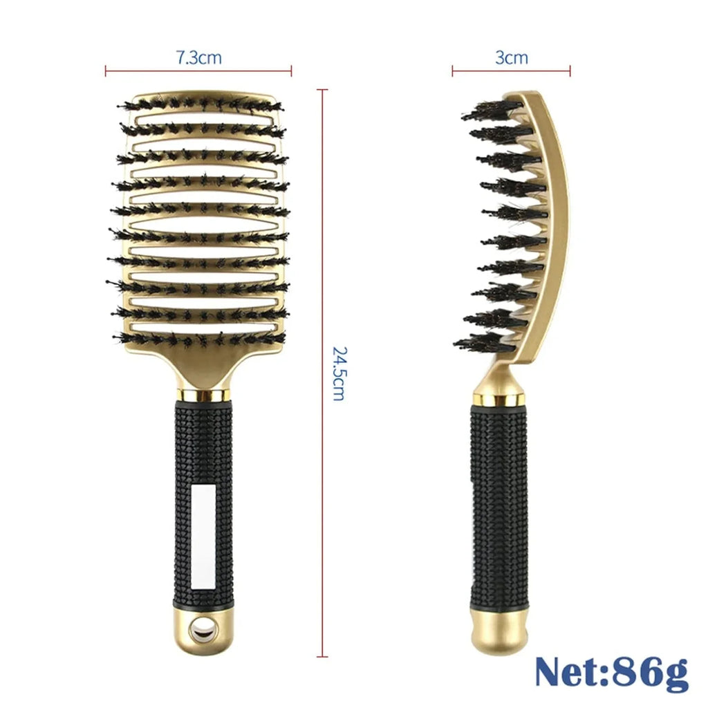 Nylon Bristle Massage Comb for Wet & Curly Hair Styling