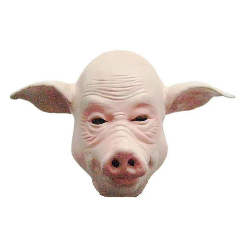 Scary Pig Head Full Face Latex Mask | Halloween Cosplay