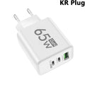 65W GaN USB-C Wall Charger | PD 3.0 & QC 3.0 Multi-Port