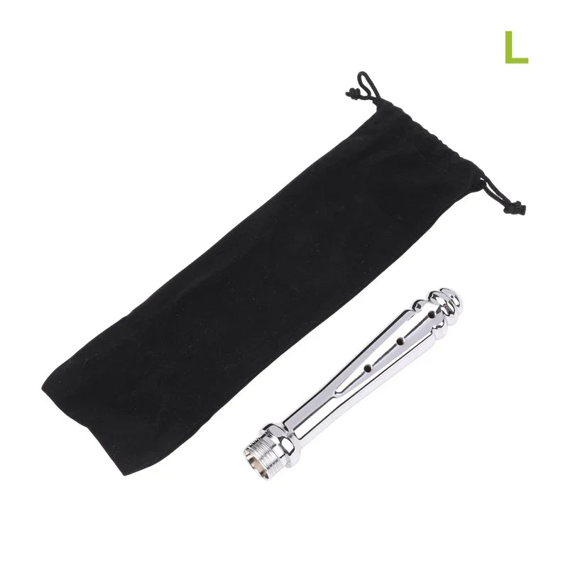 Metal 3 Holes Side Opening Bidet Anal Sprinkler Enema Cleaning Shower