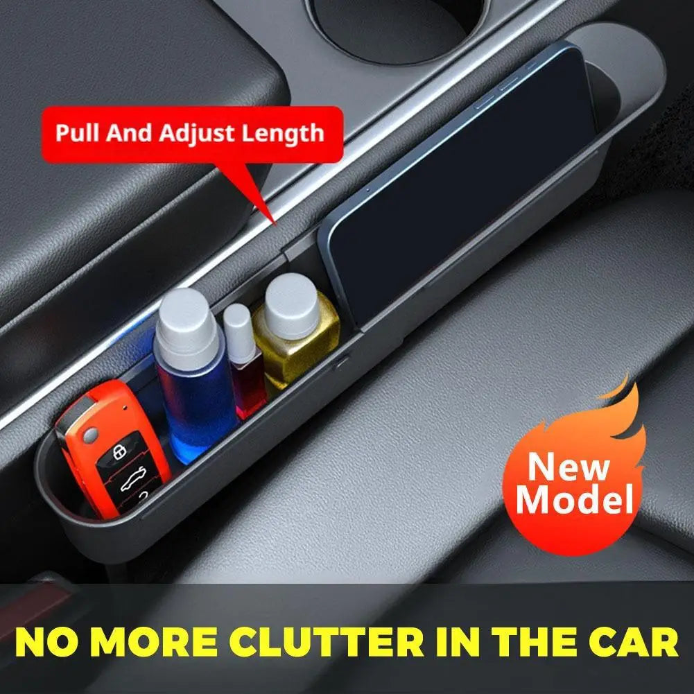 Car Seat Gap Filler Organizer 2-Pack | ABS Storage Box
