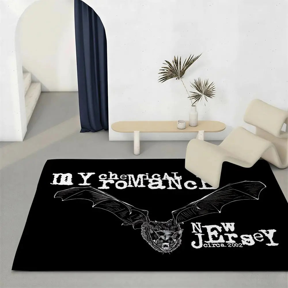 My Chemical Romance Flannel Floor Mat – Non-Slip Indoor Rug