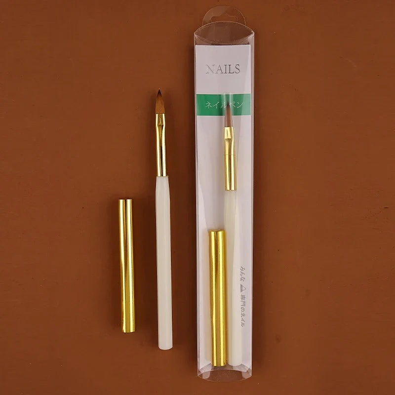 Professional Nail Art Brush – Fine Bristles & Crystal Handle