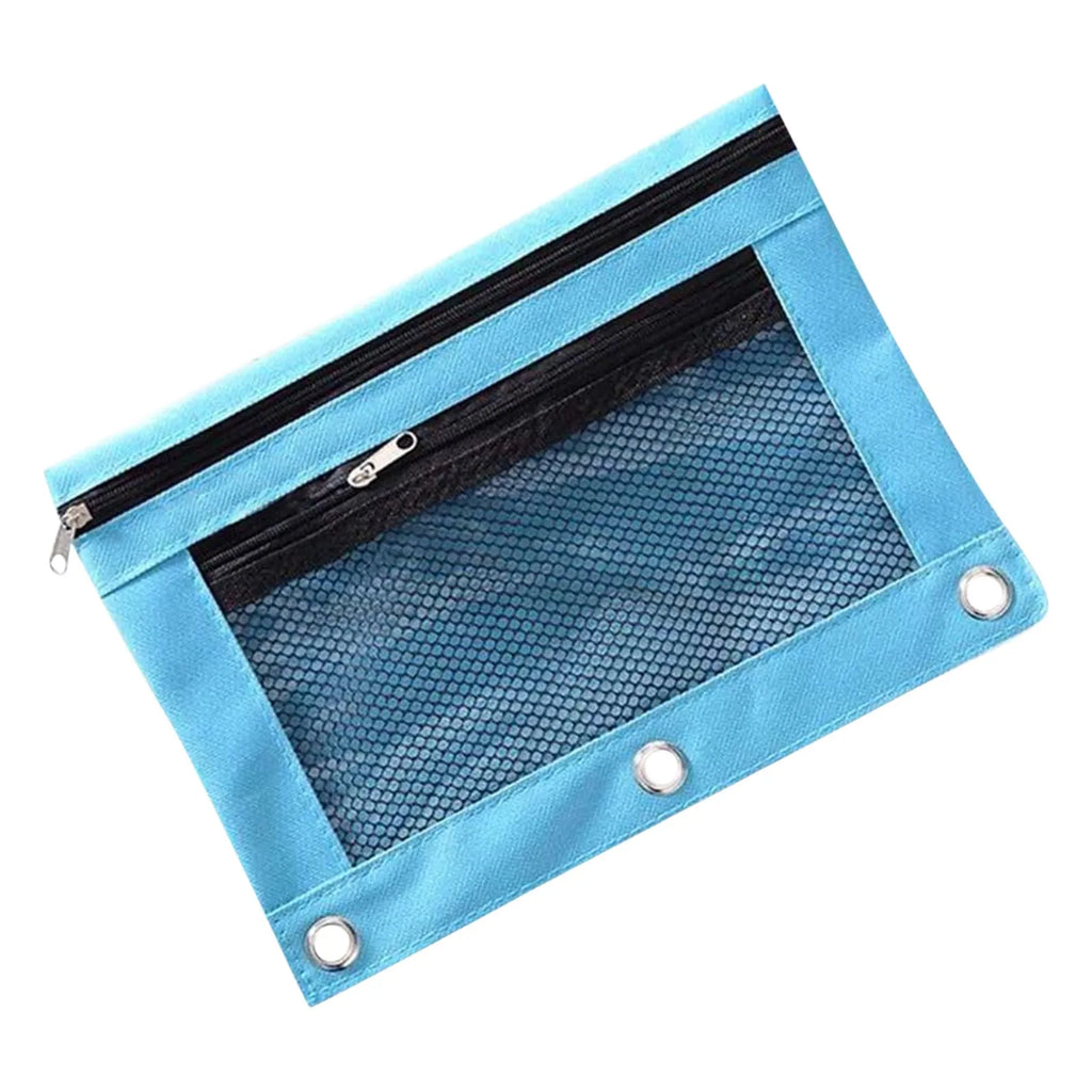 Double Layer Canvas Zipper Pencil Case & File Bag | Colorful