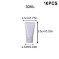 10 Pcs Empty Refillable Squeeze Tubes | Flip Top Lotion Containers