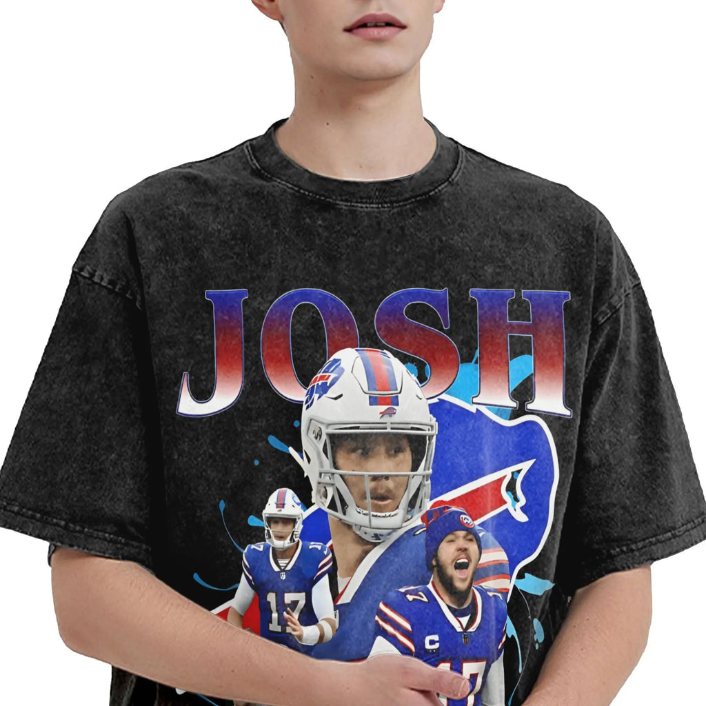 Josh Allen Men's Cotton Graphic T-Shirt | Fan Gift Tee