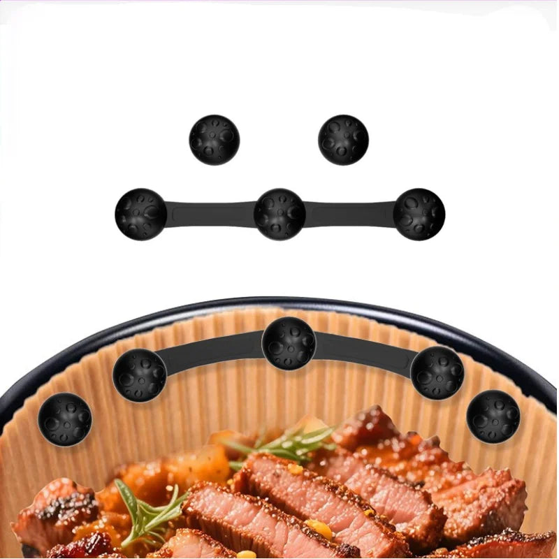 6-Pack Air Fryer Silicone Buckle Clips – Heat-Resistant Non-Stick