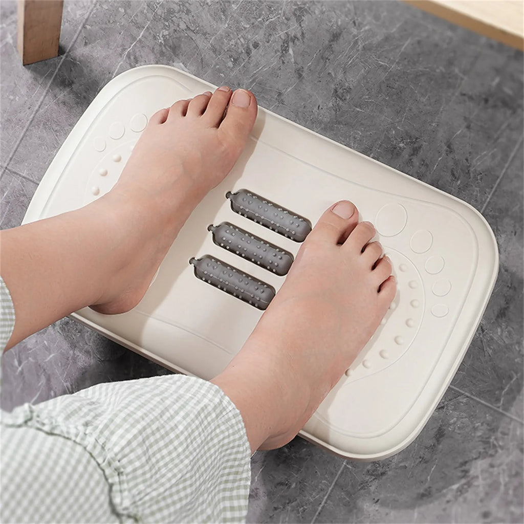 Ergonomic Rocking Footrest Under Desk | Massage Foot Rest