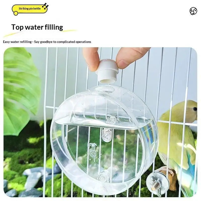 Space Capsule Automatic Bird Water Feeder | Needle Dispenser