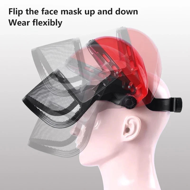 Safety Head-mounted PVC Protective Mask Anti Splashing Grass Dust