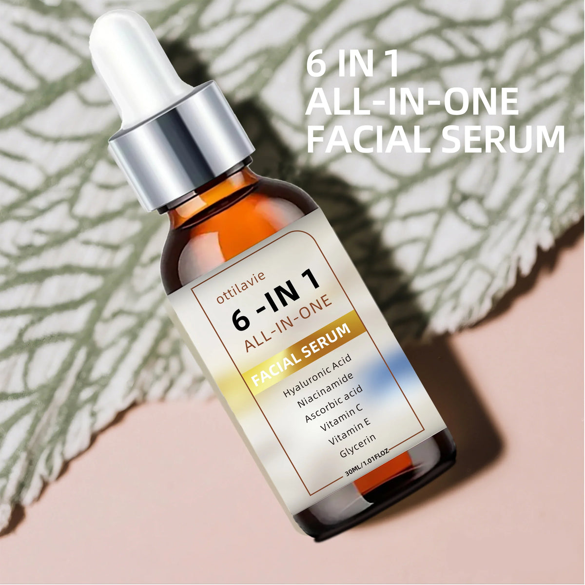 1 ALL-IN-ONE FACIAL SERUM Hyaluronic Acid Niacinamide Vitamin C E