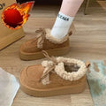 Women's Fur-Lined Snow Boots – Plush Platform Winter Booties