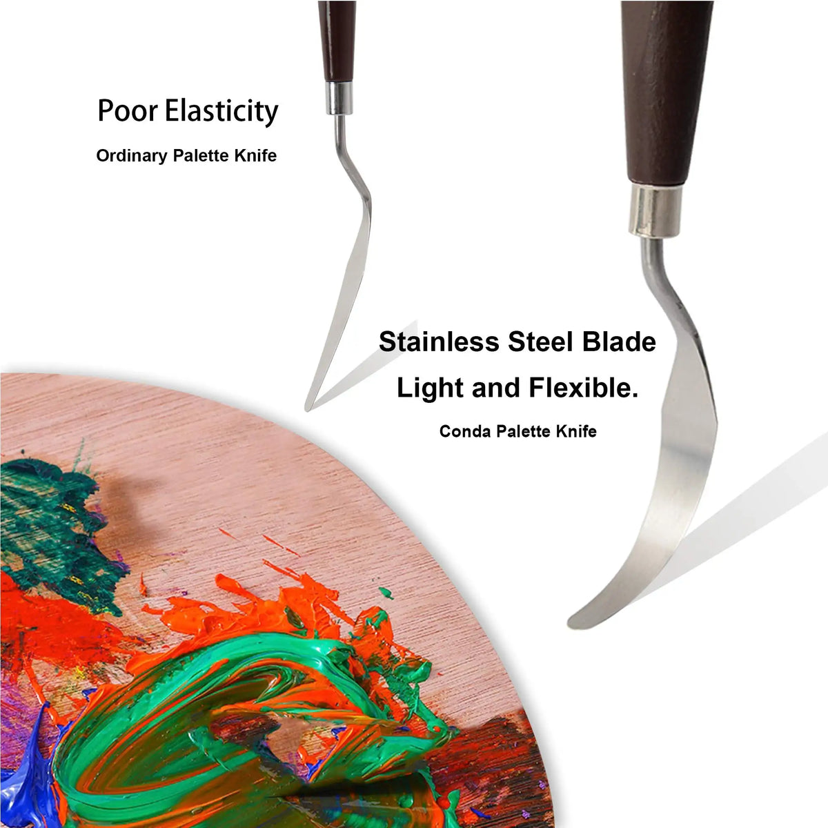 Palette Knife Painting Stainless Steel Spatula Oil Paint Metal Knives