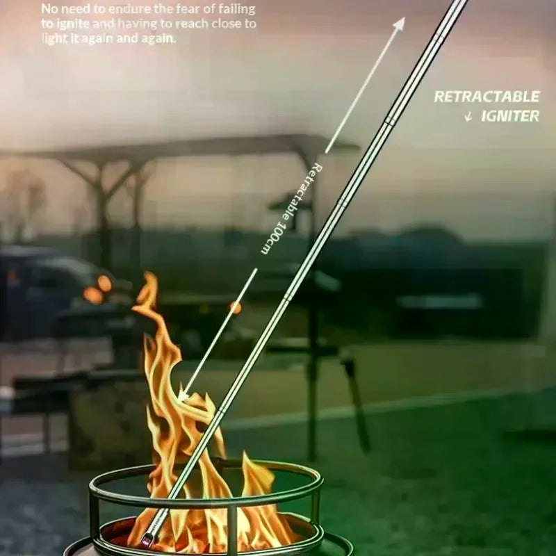 Retractable 100cm USB Arc Lighter – BBQ & Kitchen Igniter