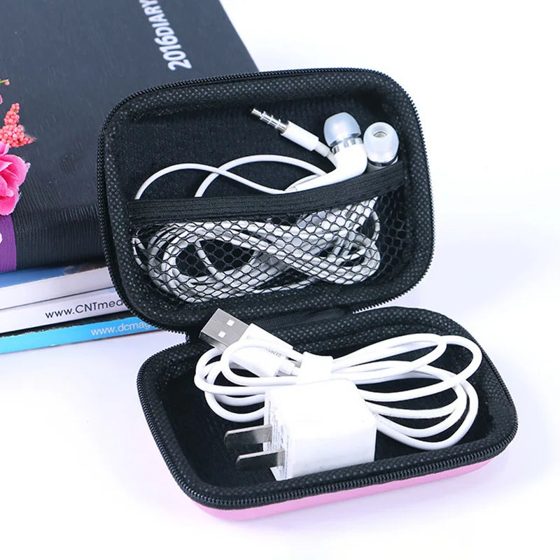 Organizing Storage Bag Data Cable Phone Charger Headphone Zipper