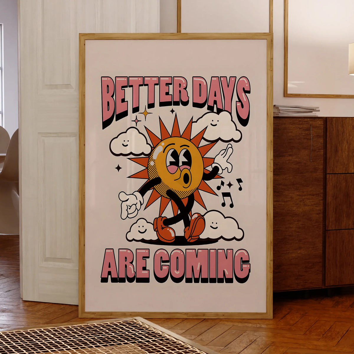 "Better Days Are Coming" Motivational Canvas Wall Art Print