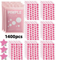 1400pcs Pink Star Hydrocolloid Acne Patches – Ultra-Thin