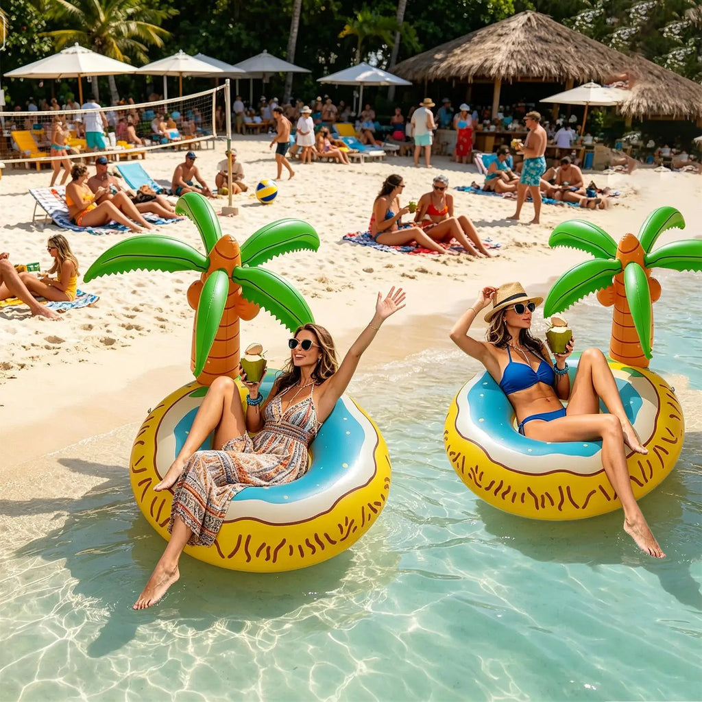 Giant Tropical Chair Pool Float – 48" Inflatable Summer Floatie