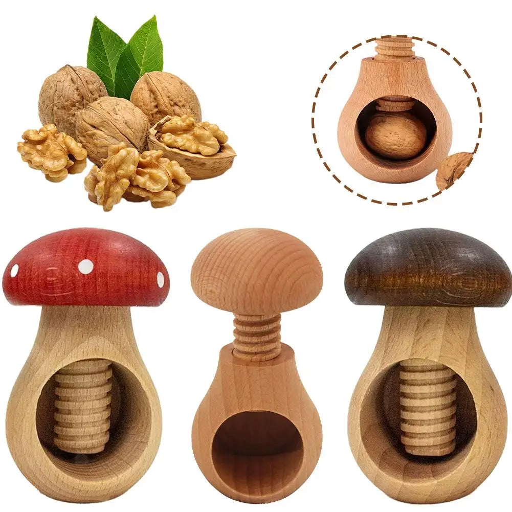 Nutcracker Mushroom-shaped Multi-function Kitchen Tool Adjustable Nut