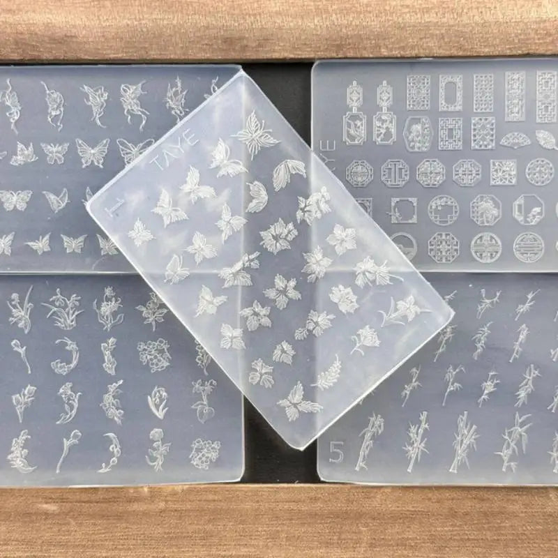 3D Butterfly Floral Silicone Nail Art Mold | DIY Manicure Tool