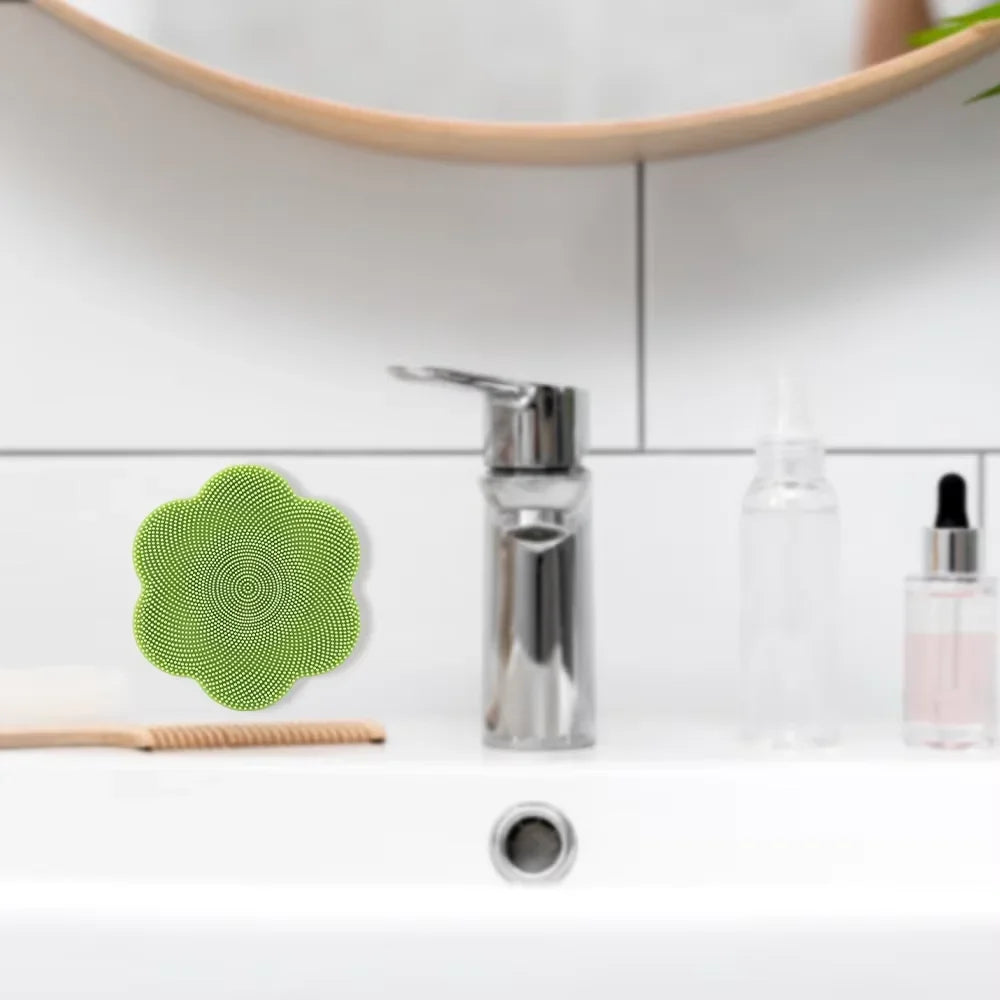 Silicone Exfoliating Shower Brush – Body & Scalp Massager