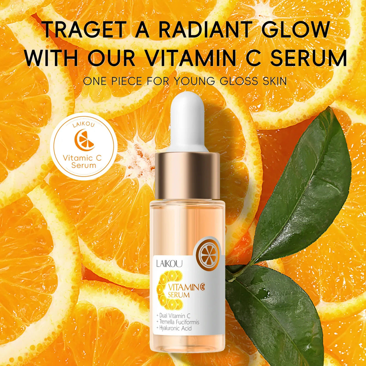 LAIKOU Vitamin C Face Serum – Brightening & Hydrating 17ml