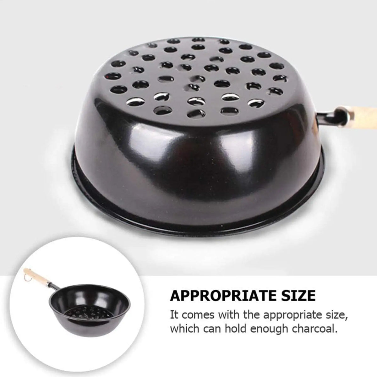 Charcoal Starter Basket – Hollow Airflow for BBQ & Camping