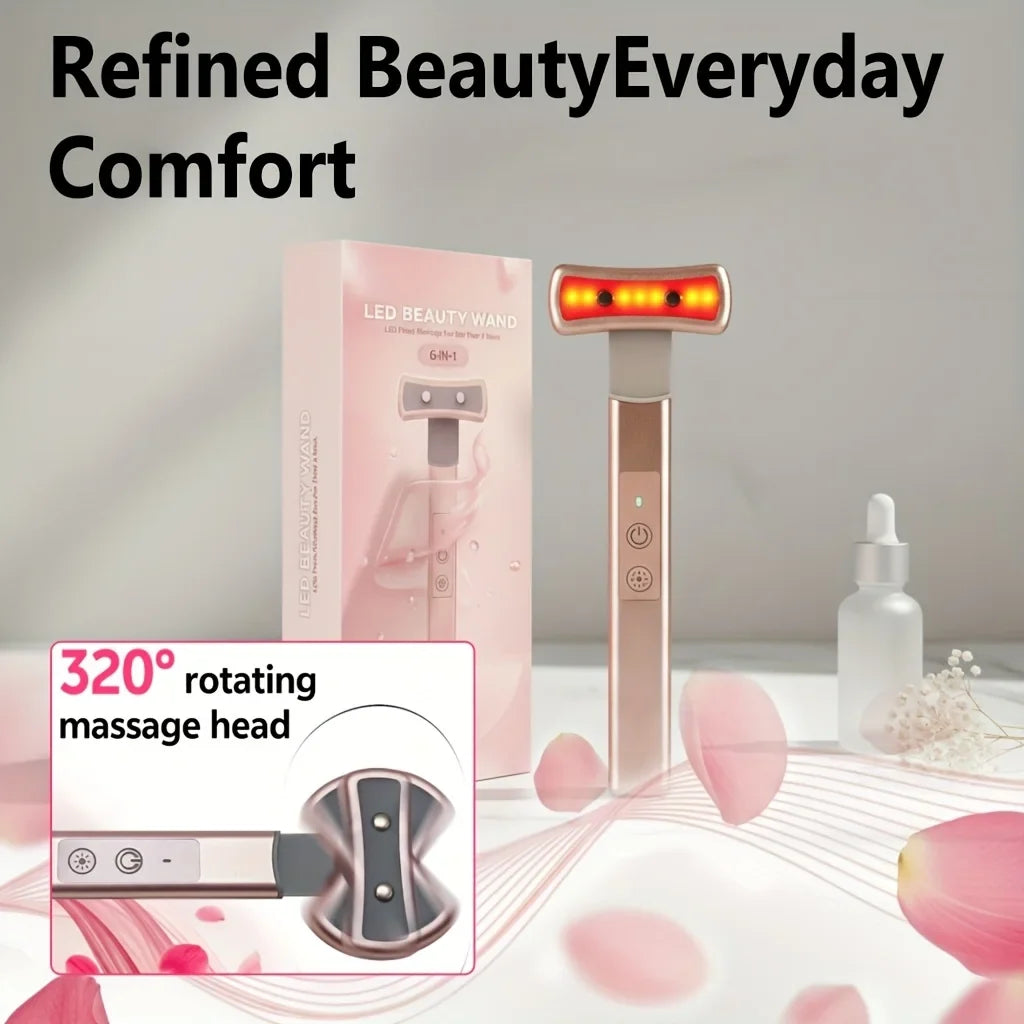 LED Facial Massager | Multi-Color Modes USB Rechargeable Skincare