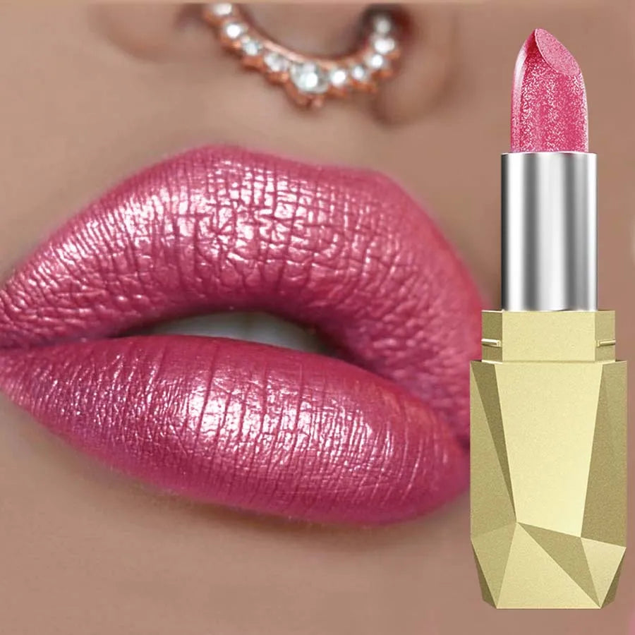 KAFURUX Glitter Metallic Lipstick – Pearlescent Lip Tint