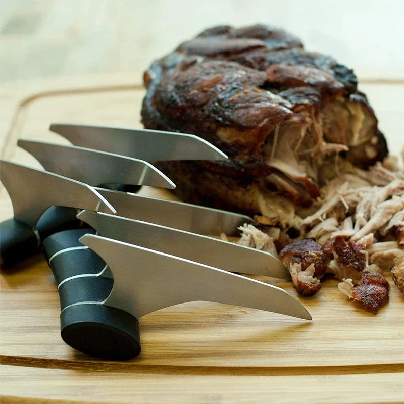 Bear Claw Meat Shredder Forks – Stainless Steel BBQ Claws 2pc