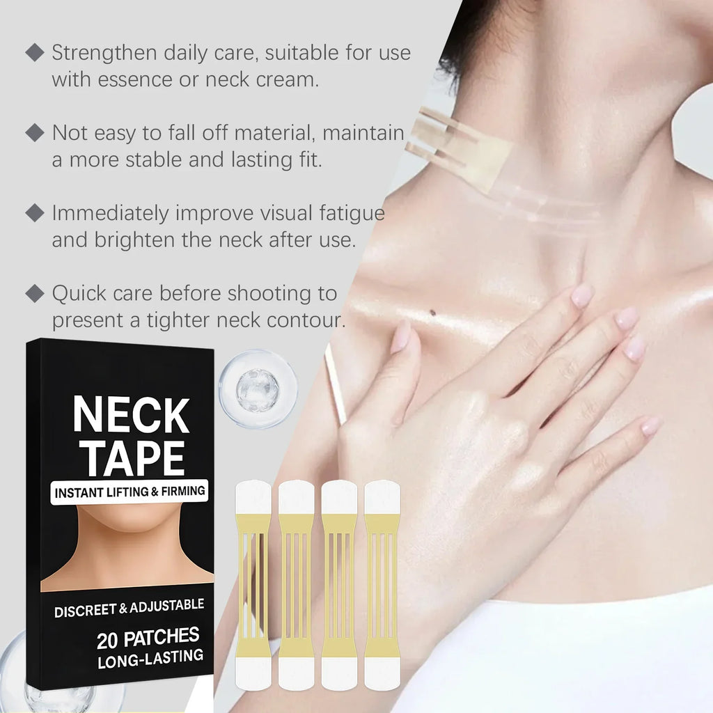 Neck Firming Patches – Lift, Smooth & Tighten Neck Skin (20 pc)