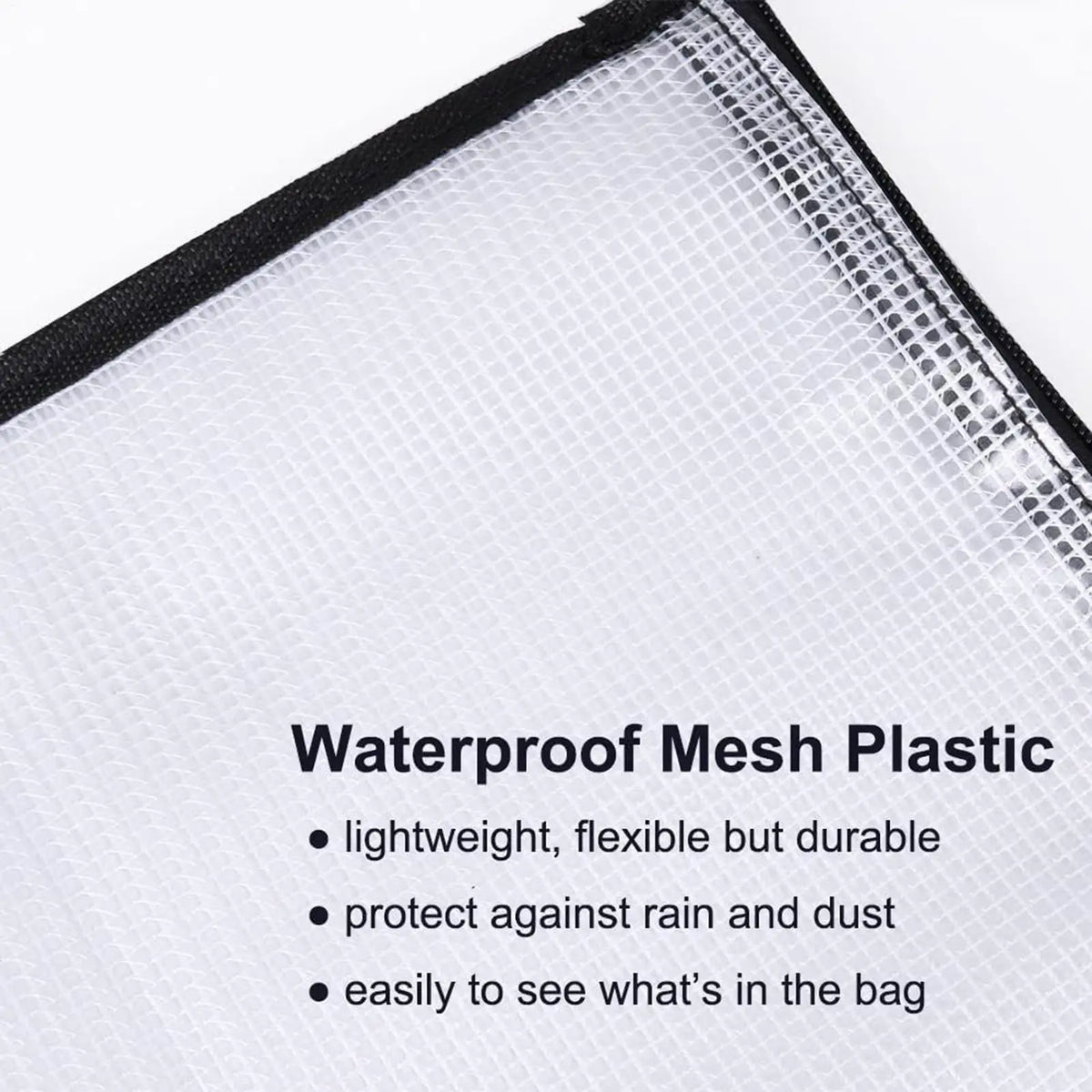 19x25" Clear Art Portfolio Bag – Zippered Waterproof Carry Case
