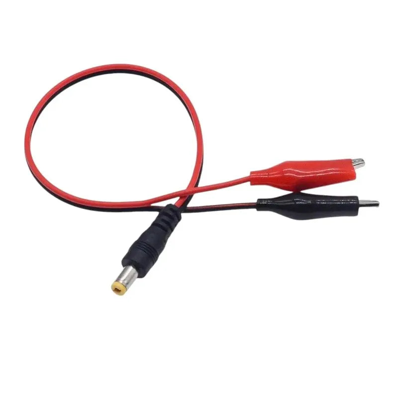 DC 5.5x2.1mm Alligator Clip to DC Power Plug Adapter 25CM