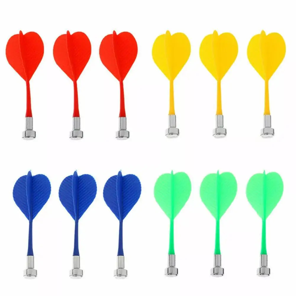 12-Pack Magnetic Safety Darts – Indoor Bullseye Game Kids & Adults