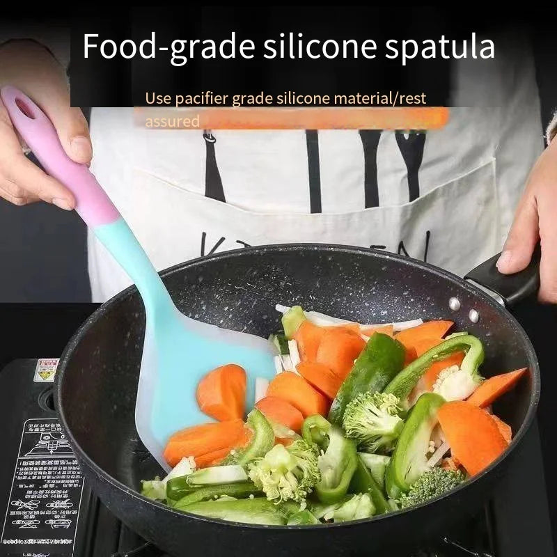 Wide Silicone Non-Stick Spatula – Kitchen Scraper Cooking Tool