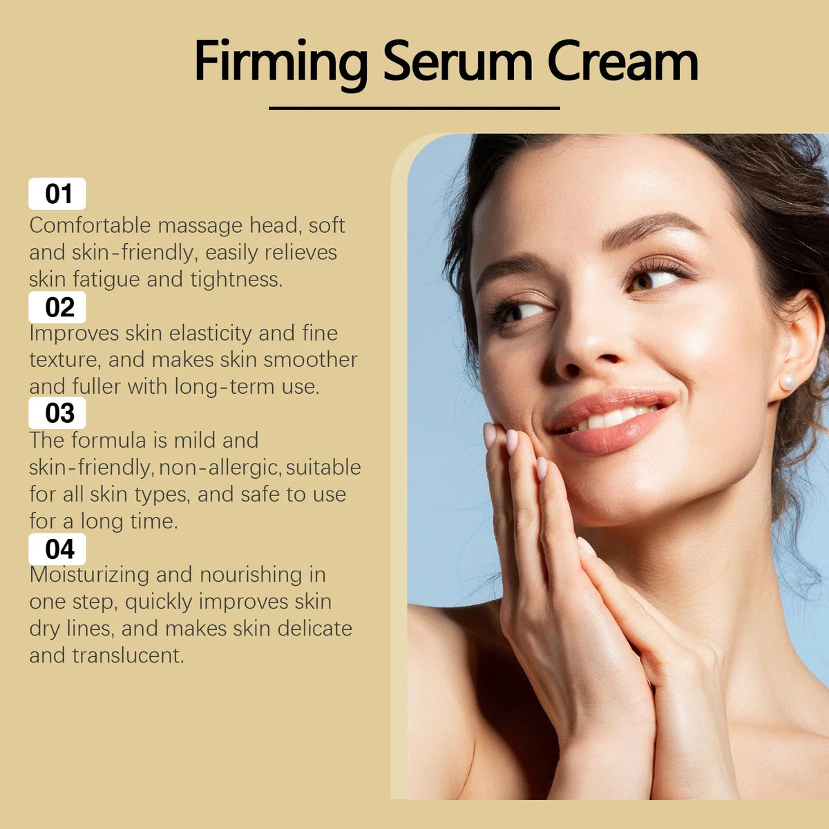 Jaysuing Neck Firming Roller Cream – Lifting & Moisturizing