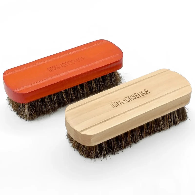 Genuine Horsehair Car Detailing Brush – Wooden Handle