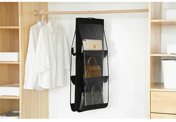 Double-Sided Hanging Wardrobe Bag Organizer | Multi-Layer