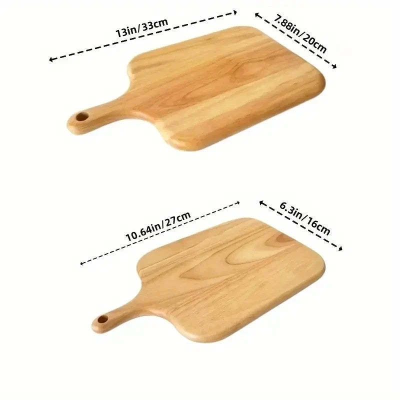 Wooden Cutting Board with Handle – Charcuterie & Cheese Board